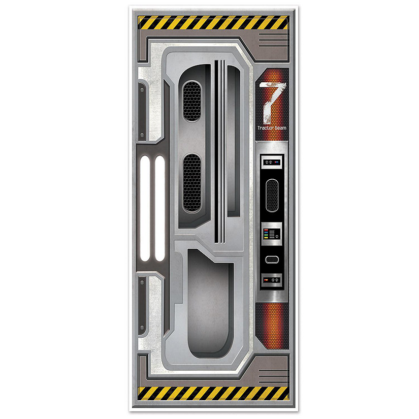 Beistle - Spaceship Door Cover - 12 Pack Image