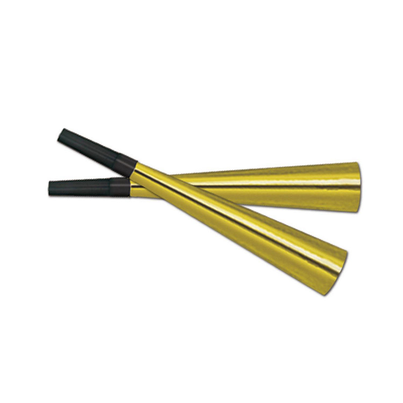 Beistle - Sparkling Gold Horns - 100 Pack Image