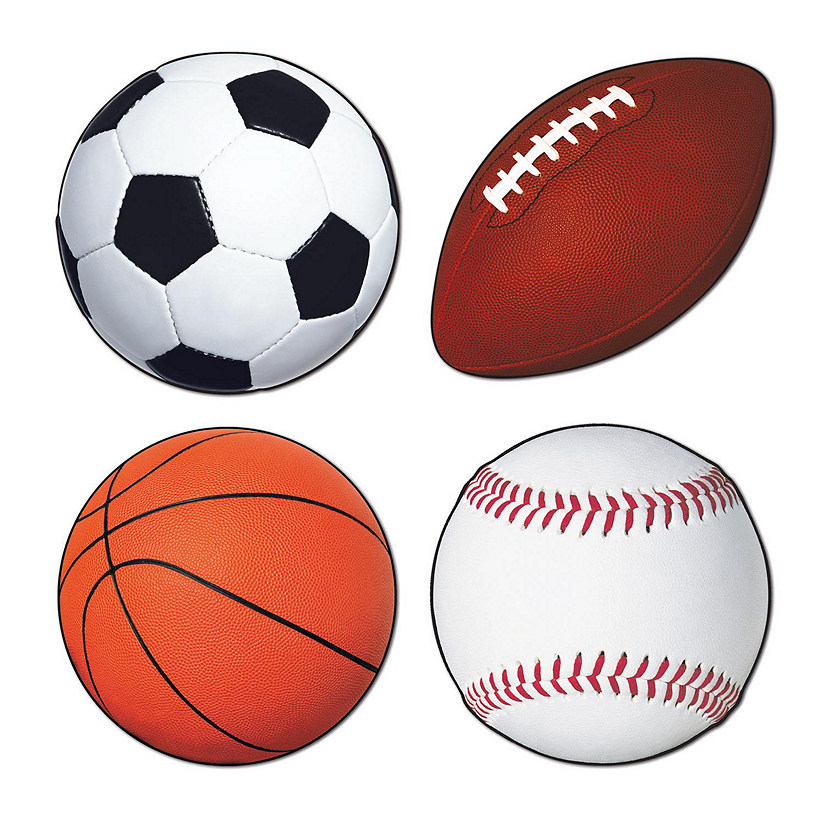 Beistle - Sports Cutouts - 12 Pack Image
