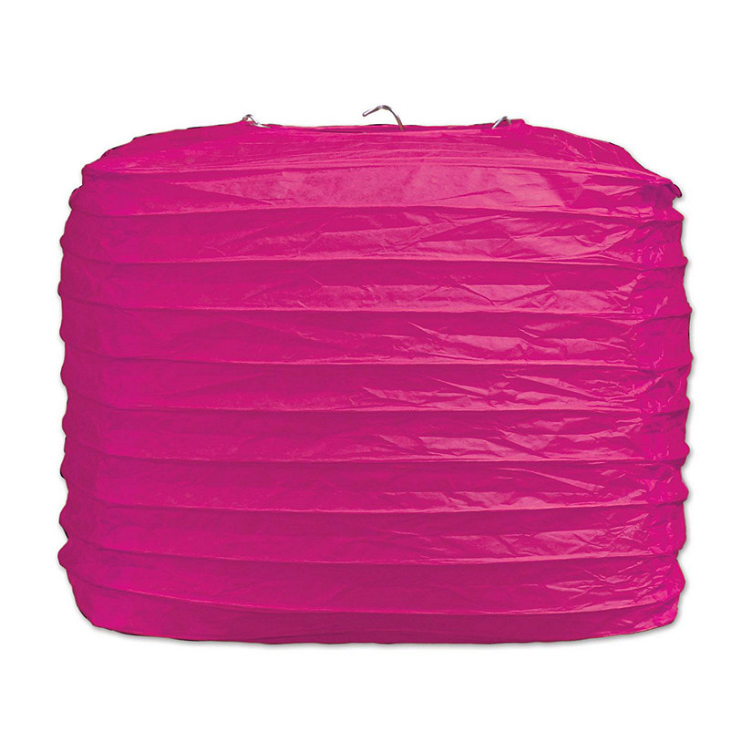 Beistle - Square Paper Lanterns - Pink - 12 Pack Image