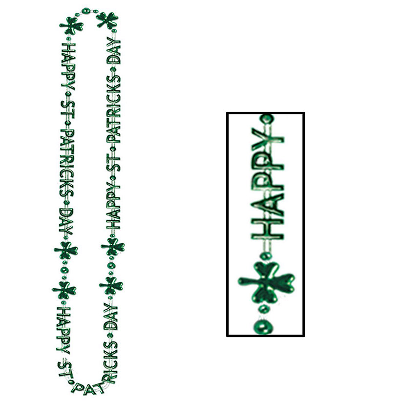 Beistle - St Patrick's Day Beads-Of-Expression - 12 Pack Image