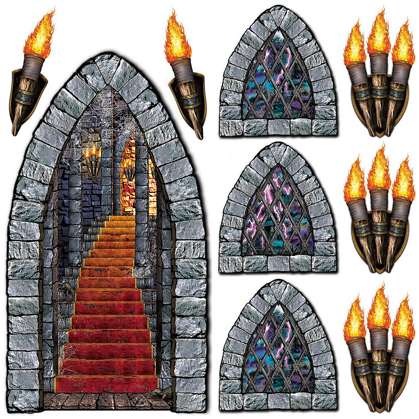 Beistle - Stairway, Window &amp; Torch Props - 12 Pack Image
