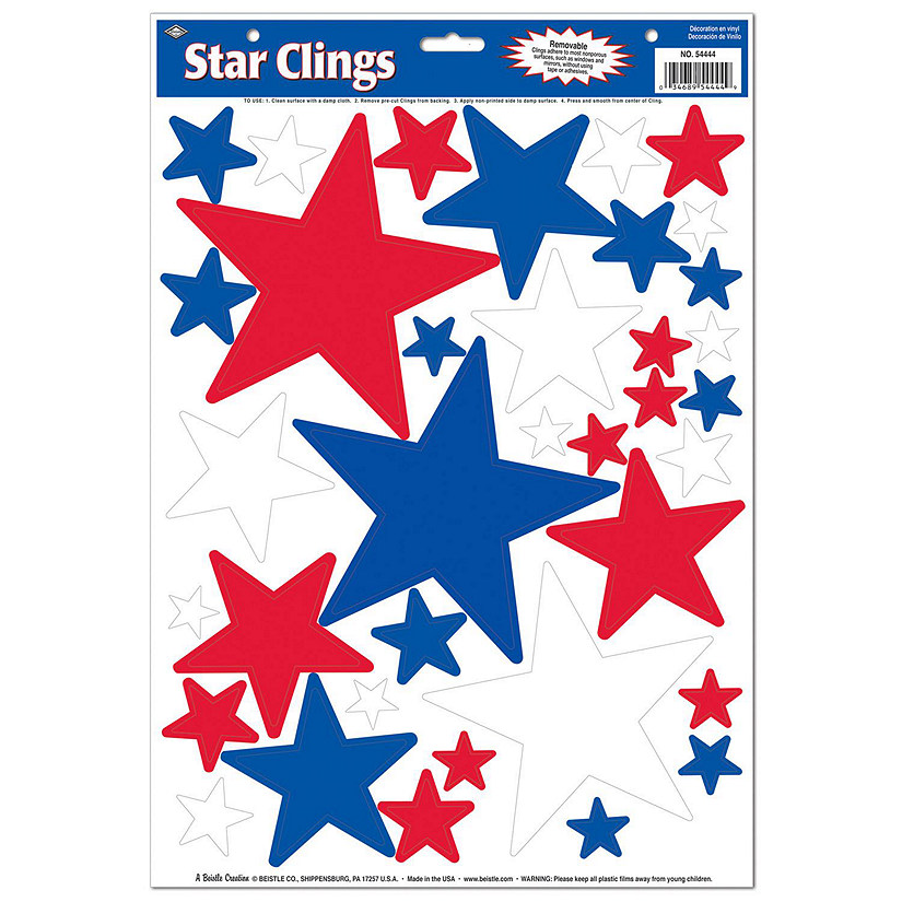 Beistle - Star Clings - 12 Pack Image