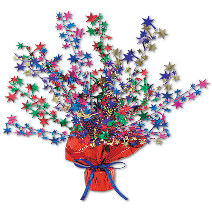 Beistle - Star Gleam 'N Burst Centerpiece - Multicolor - 12 Pack Image