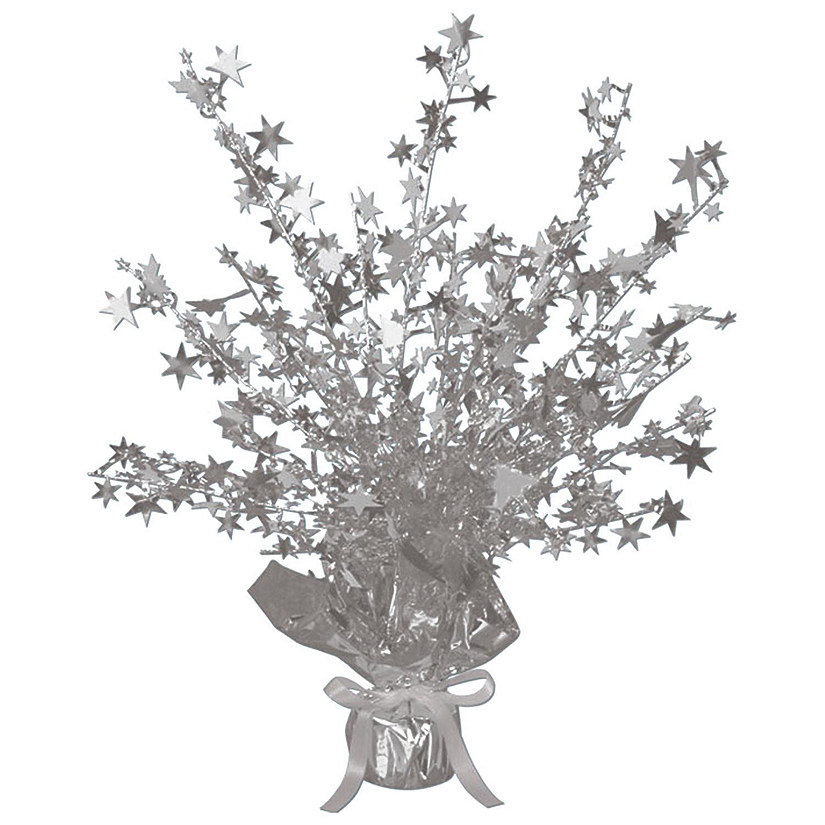Beistle - Star Gleam 'N Burst Centerpiece - Silver - 12 Pack Image