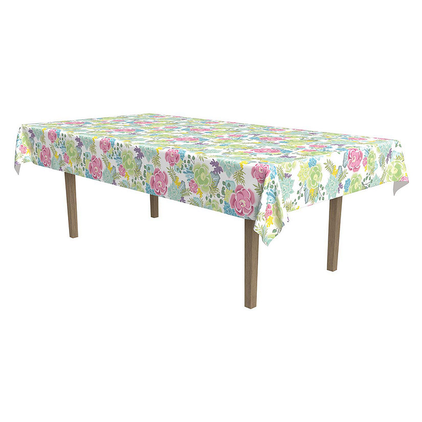 Beistle - Succulents Tablecover - 12 Pack Image