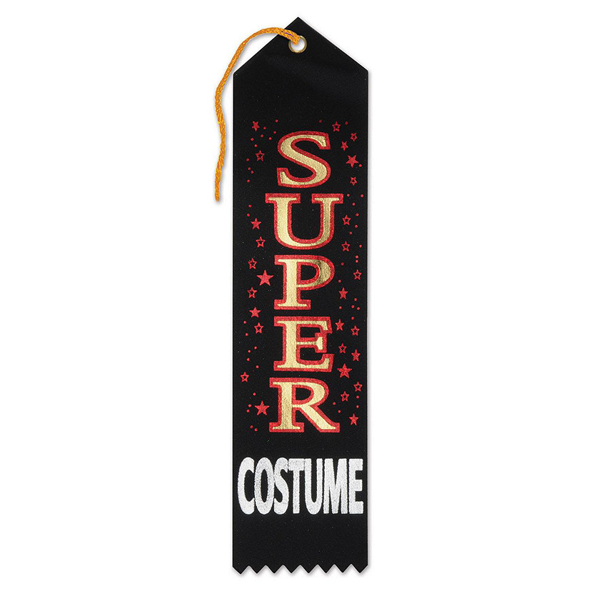 Beistle - Super Costume Award Ribbon - 6 Pack Image