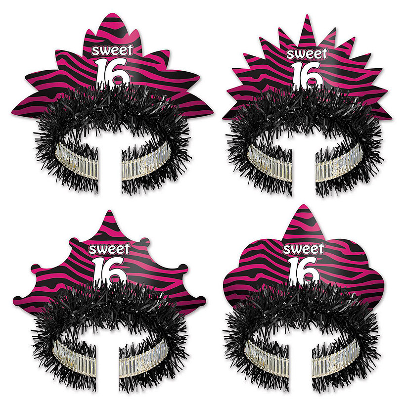 Beistle - Sweet 16 Tiaras - 12 Pack Image