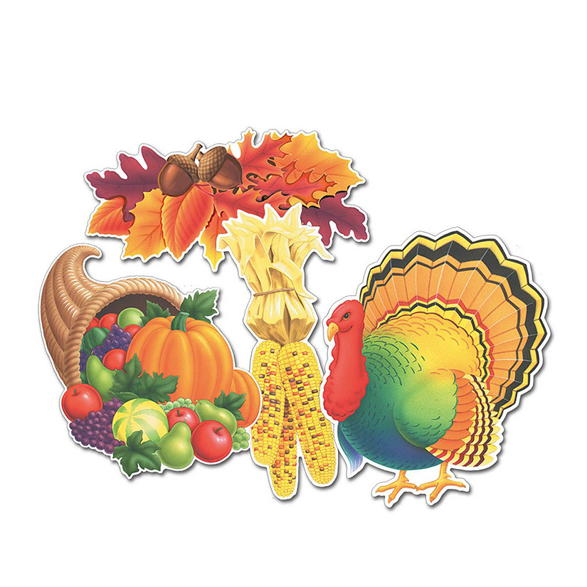Beistle - Thanksgiving Cutouts - 24 Pack Image