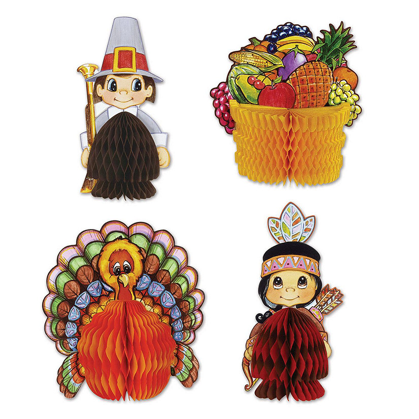 Beistle - Thanksgiving Mini Centerpieces - 12 Pack Image