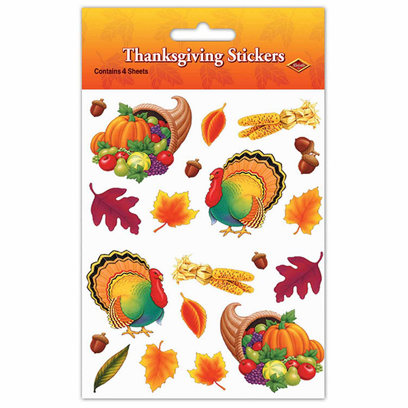 Beistle - Thanksgiving Stickers - 12 Pack Image