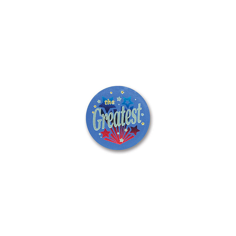 Beistle - The Greatest Satin Button - 6 Pack Image
