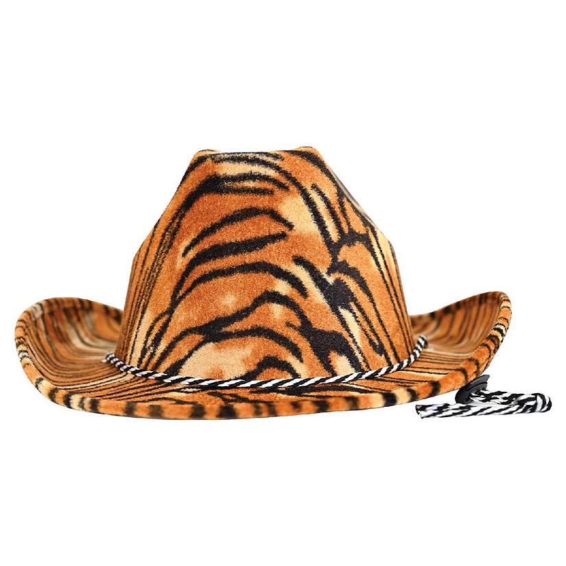 Beistle - Tiger Print Cowboy Hat - 6 Pack Image