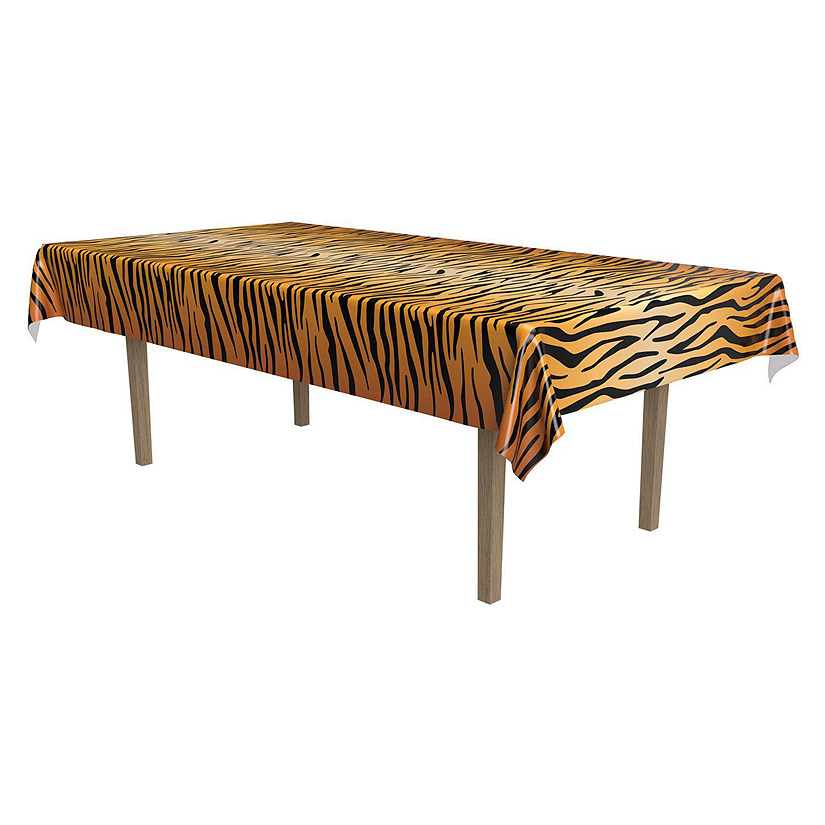 Beistle - Tiger Print Tablecover - 12 Pack Image