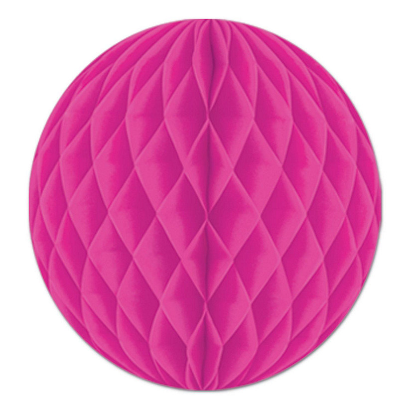 Beistle - Tissue Ball - Dark Pink - 12" - 24 Pack Image