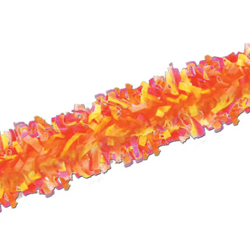 Beistle - Tissue Festooning - Green, Orange and Red - 24 Pack Image