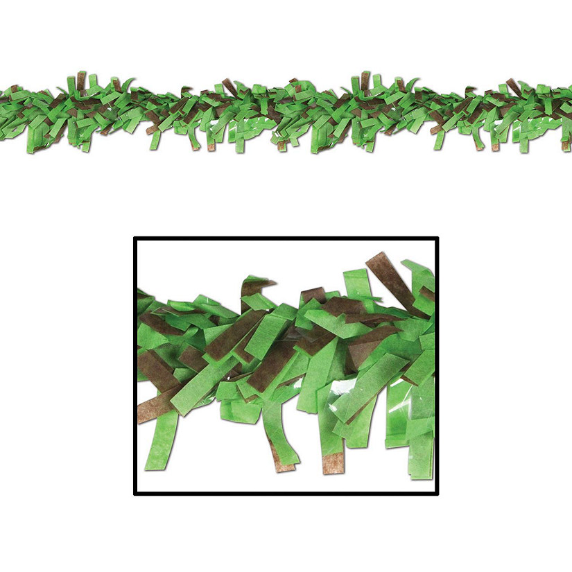 Beistle - Tissue Festooning - Light Green and Brown - 24 Pack Image
