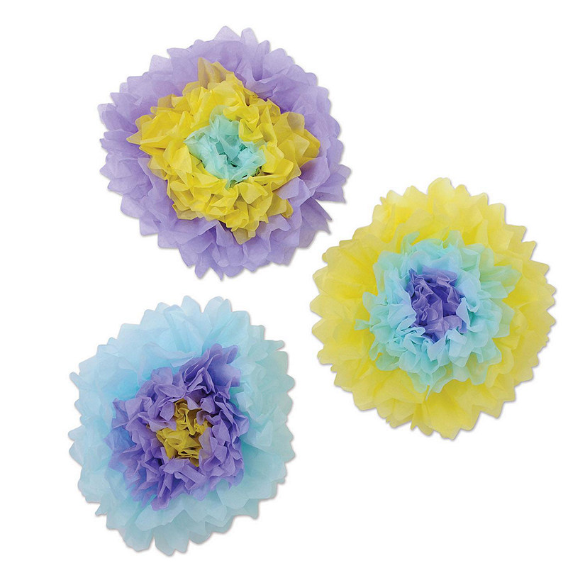 Beistle - Tissue Flowers - Pink - 12 Pack Image