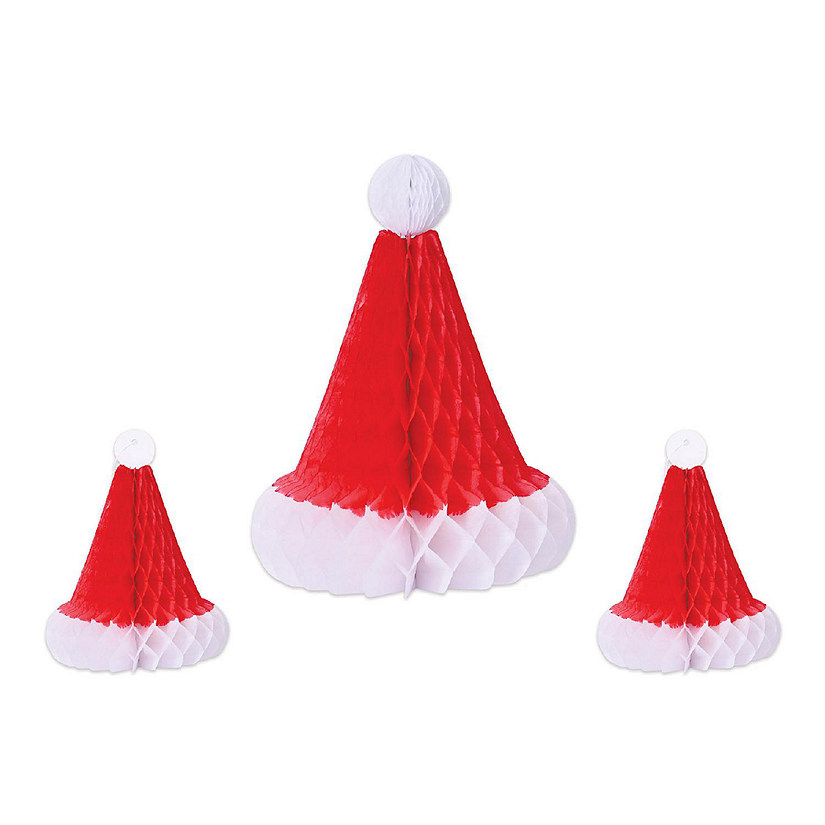 Beistle - Tissue Santa Hats - 12 Pack Image