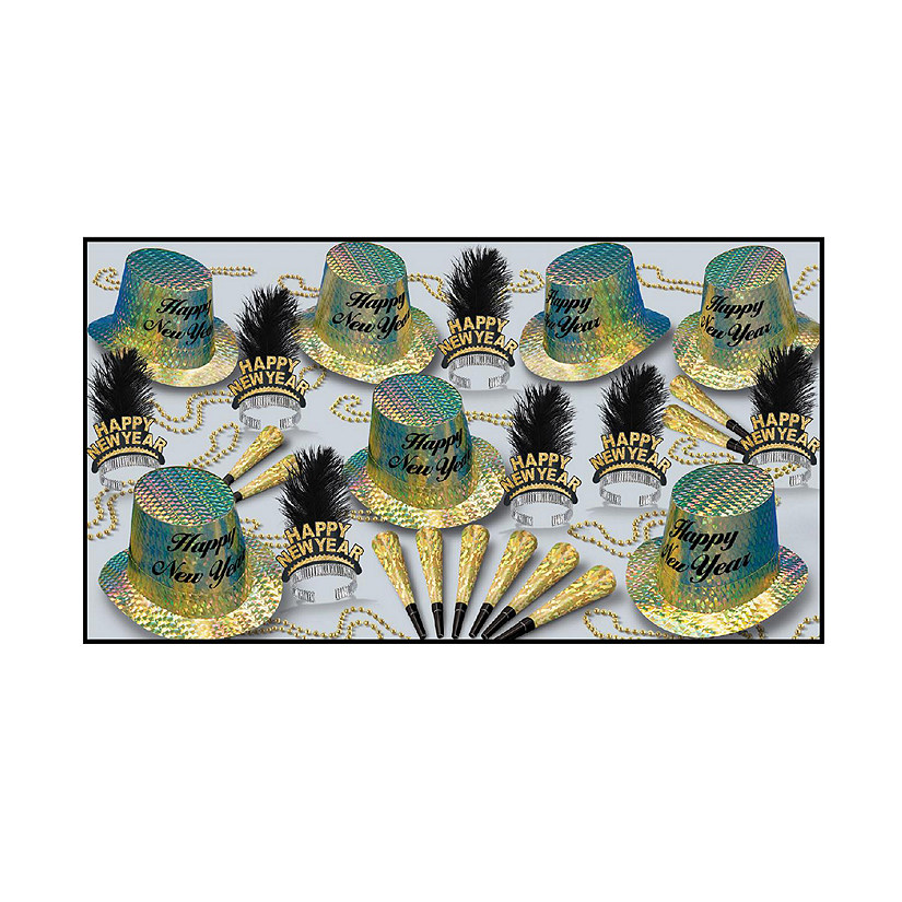 Beistle - Topaz New Year's Eve Assorted for 50 - 1 Pack Image