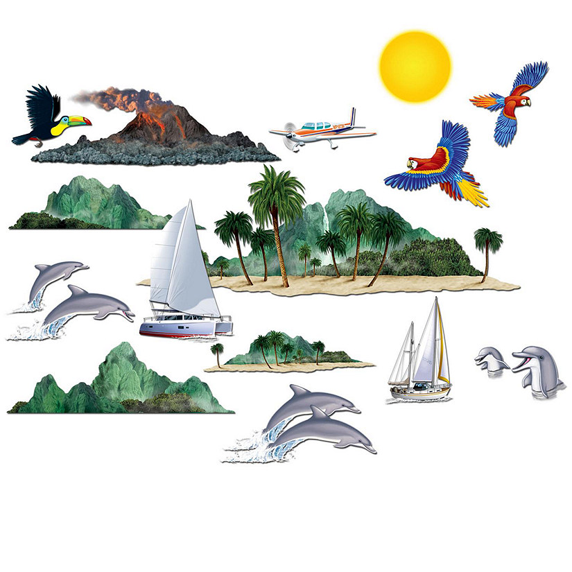 Beistle - Tropical Cruise Props - 12 Pack Image