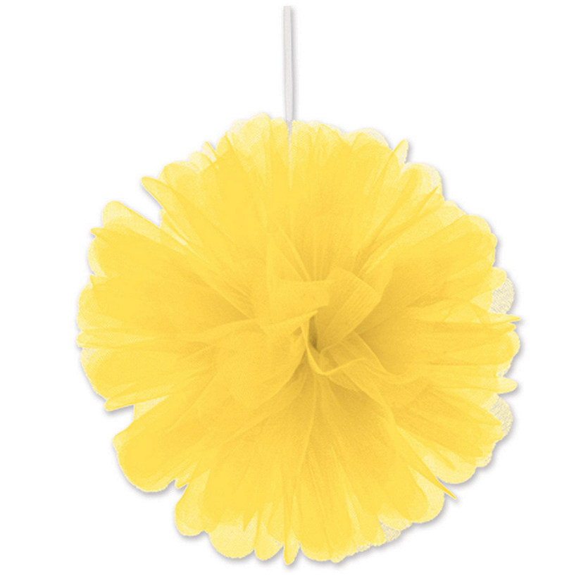 Beistle - Tulle Balls - Yellow - 12 Pack Image