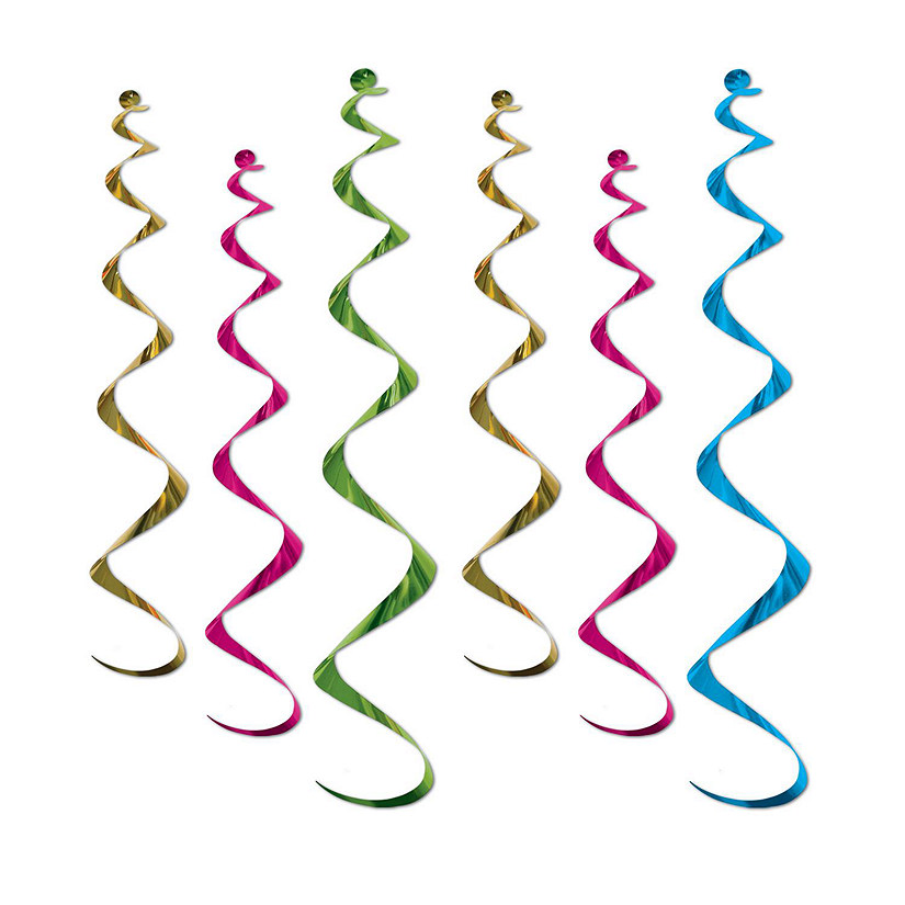 Beistle - Twirly Whirlys - Natural - 6 Pack Image