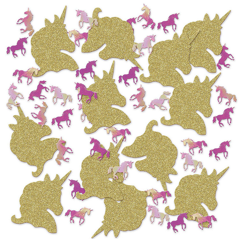 Beistle - Unicorn Deluxe Sparkle Confetti - 12 Pack Image