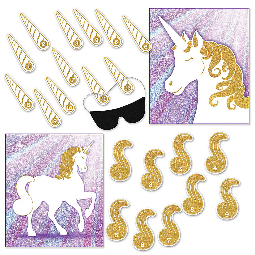 Beistle - Unicorn Party Games - 24 Pack Image