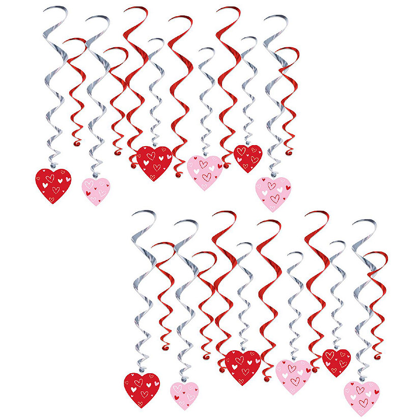 Beistle - Valentine's Day Heart Whirls - 6 Pack Image