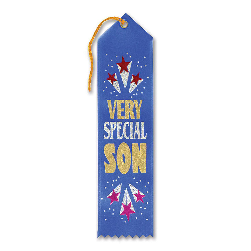 Beistle - Very Special Son Award Ribbon - 6 Pack Image