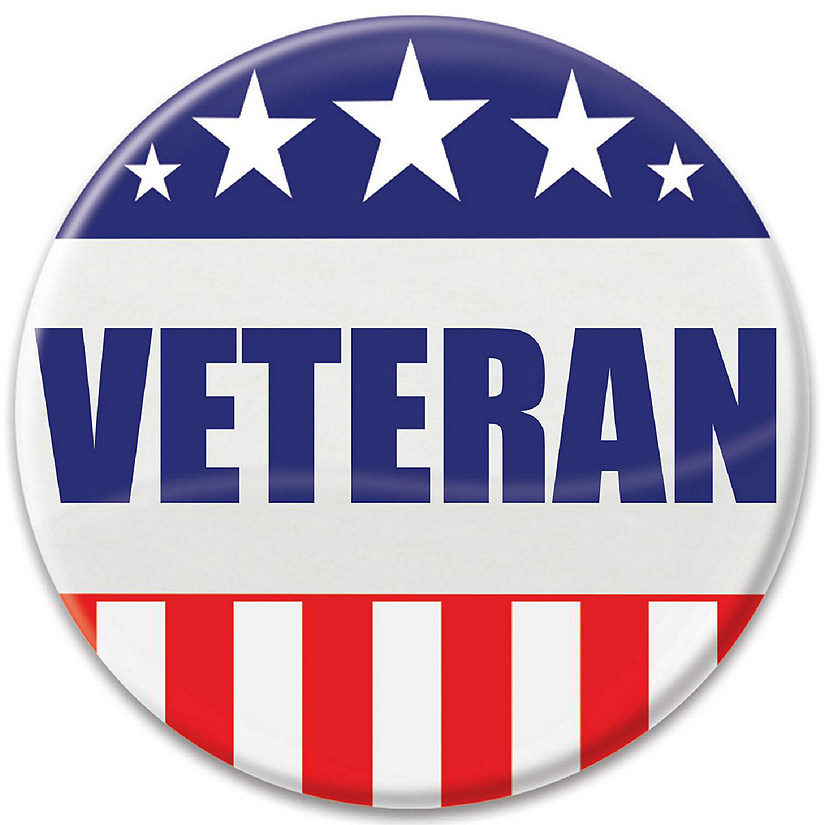 Beistle - Veteran Button - 6 Pack Image