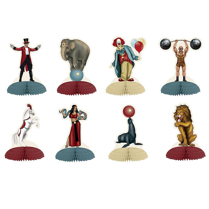 Beistle - Vintage Circus Mini Centerpieces - 12 Pack Image
