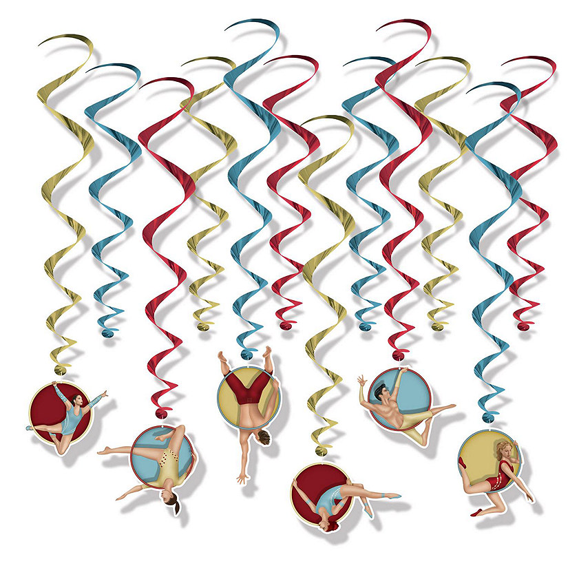 Beistle - Vintage Circus Whirls - 6 Pack Image