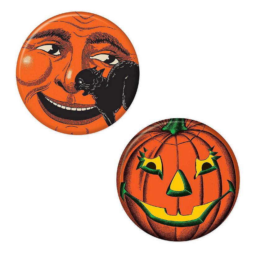 Beistle - Vintage Halloween Buttons - 12 Pack Image