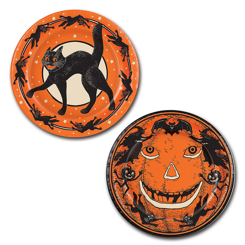 Beistle - Vintage Halloween Plates - 12 Pack Image