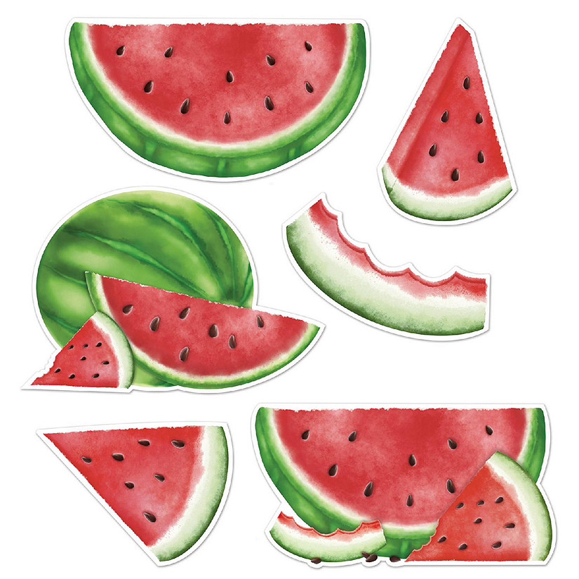 Beistle - Watermelon Cutouts - 12 Pack Image
