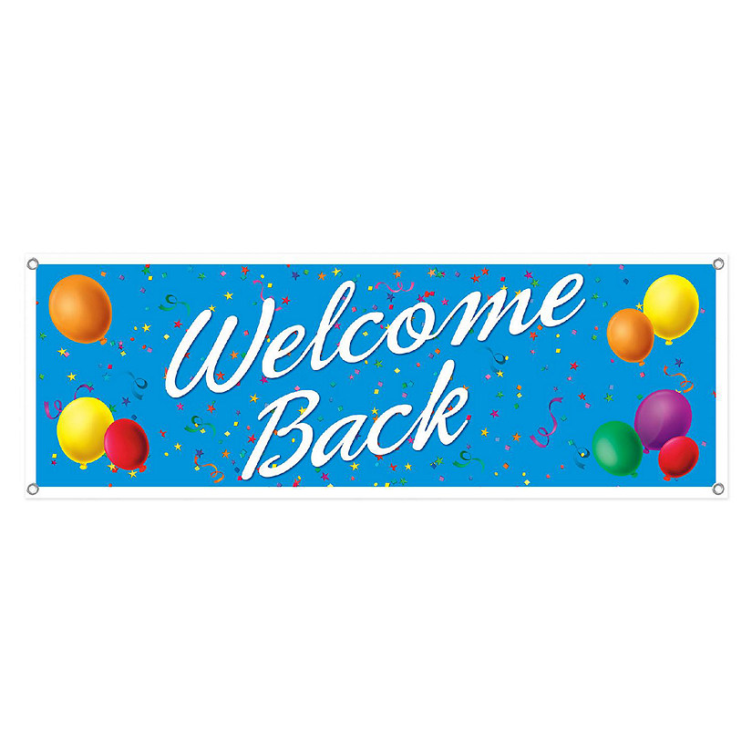 Beistle - Welcome Back Sign Banner - 12 Pack Image