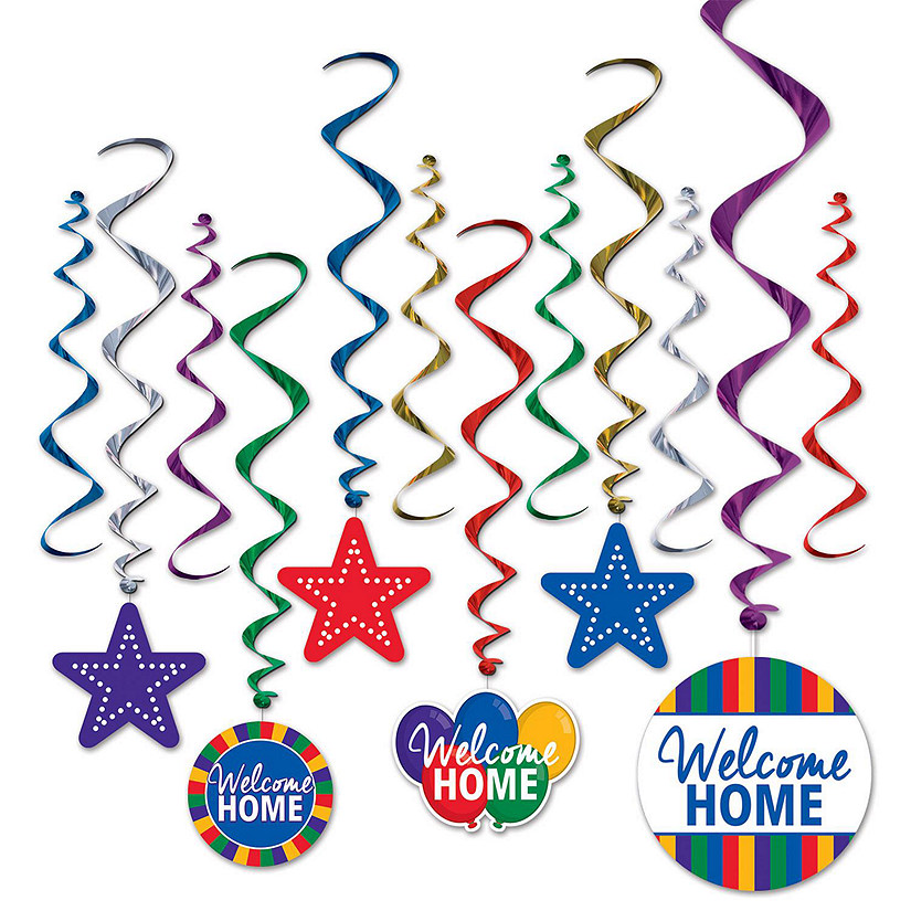 Beistle - Welcome Home Whirls - 6 Pack Image