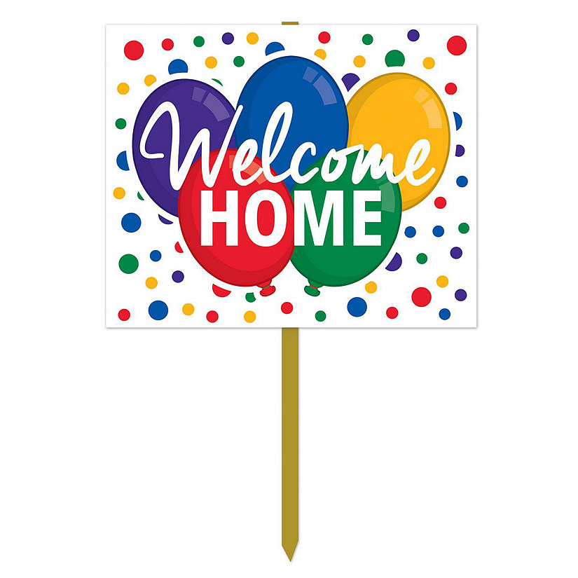 Beistle - Welcome Home Yard Sign - 6 Pack Image