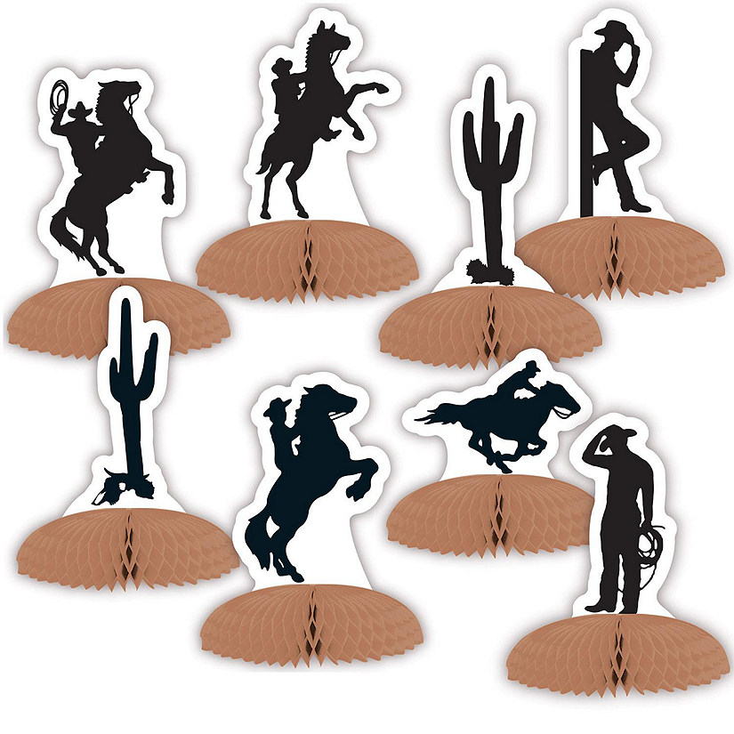 Beistle - Western Silhouette Mini Centerpieces - 12 Pack Image