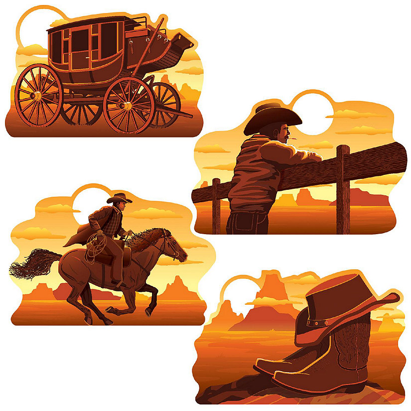 Beistle - Wild West Cutouts - 12 Pack Image