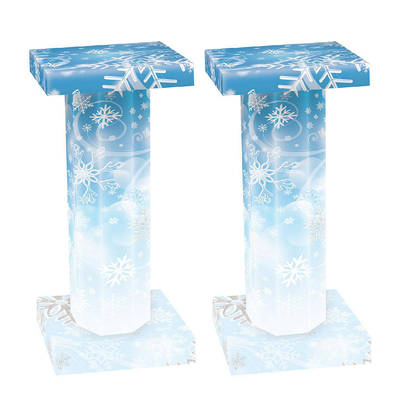 Beistle - Winter Wonderland 3-D Short Column Props - 1 Pack Image