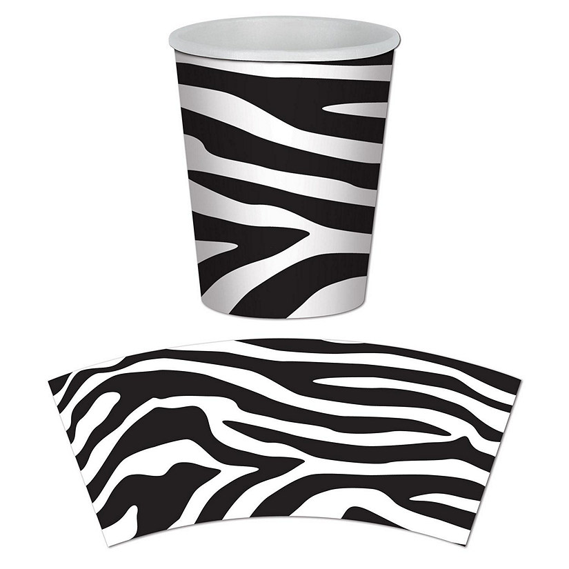 Beistle - Zebra Print Beverage Cups - 12 Pack Image