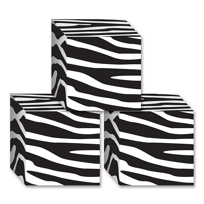 Beistle - Zebra Print Favor Boxes - 12 Pack Image