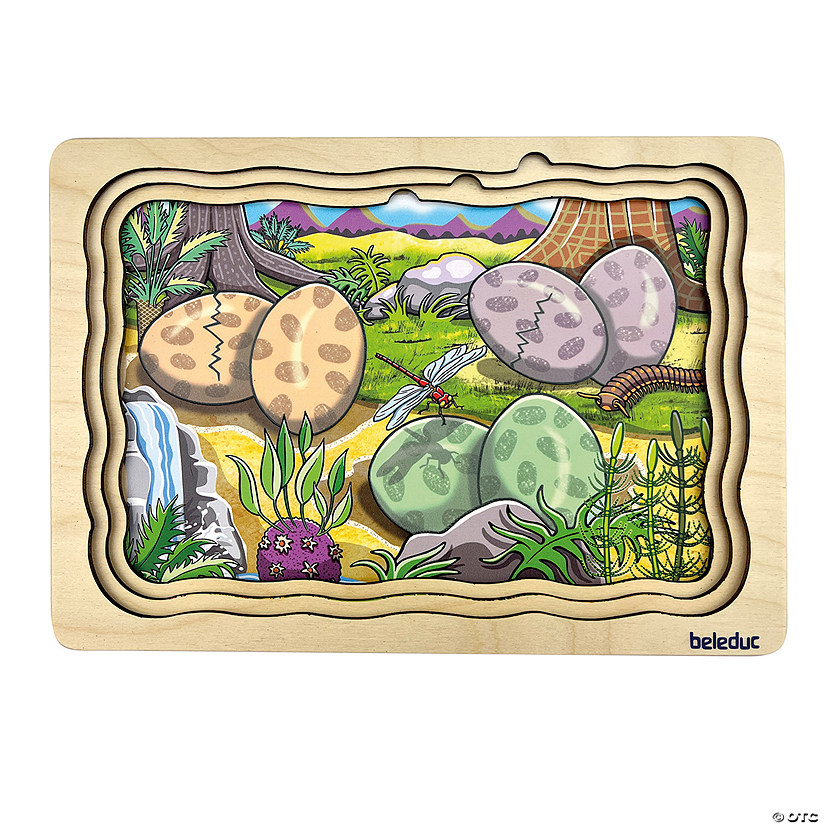Beleduc Layer Puzzle, Dino Image