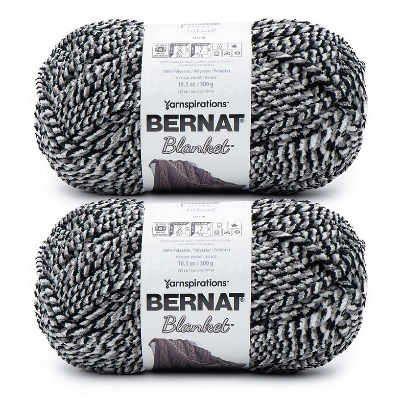 Bernat Blanket Big Ball Yarn 2/Pack-Inkwell Image