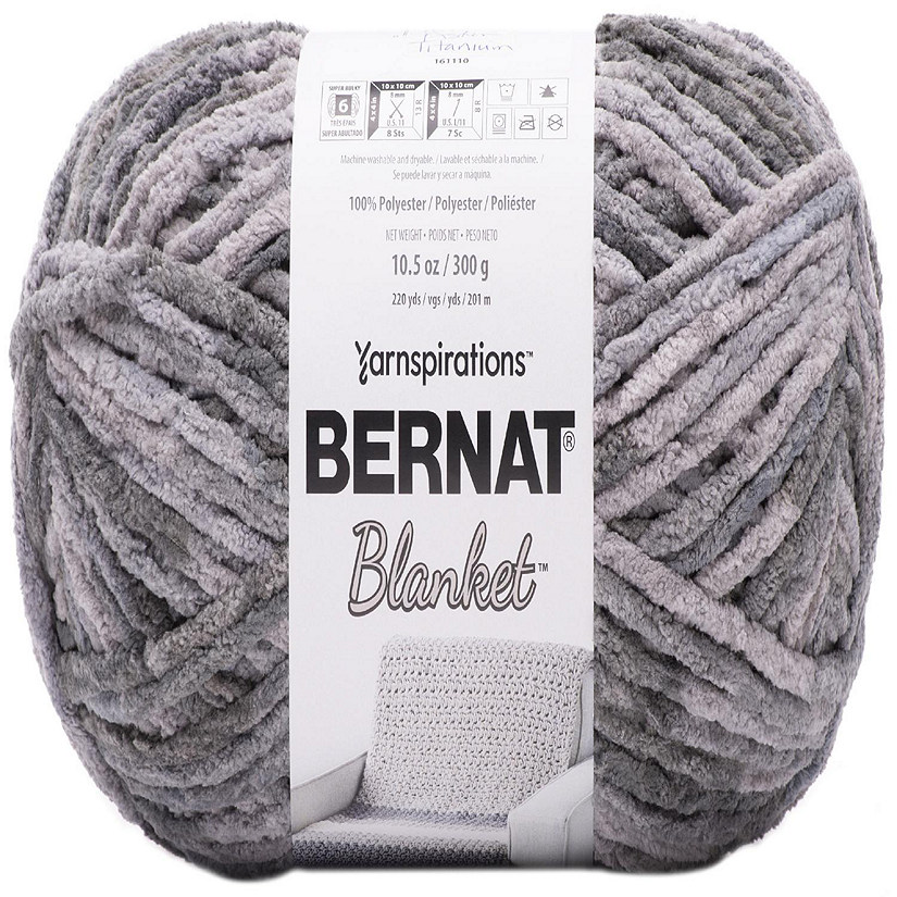 Bernat Blanket Big Ball Yarn-Ashen Titanium Image