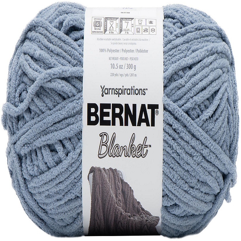Polyester Yarn Bernat Blanket Big Yarn Pale Gray Bernat Blanket