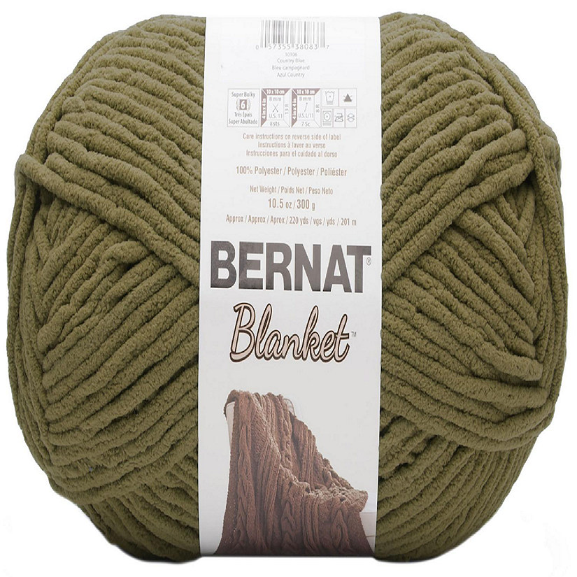 Bernat Blanket Big Ball Yarn-Olive Image